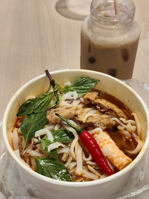 Szechuan mala vegan pho special at Sandwich Saigon Vegetarian - i12 Katong in Central Singapore