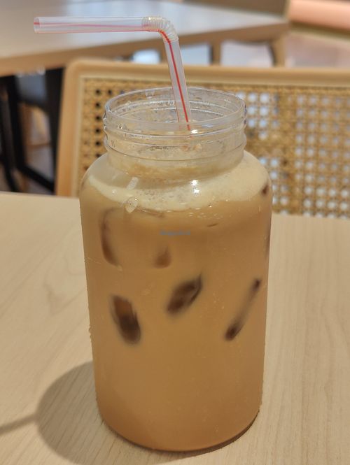 Iced vegan coconut milk coffee at Sandwich Saigon Vegetarian - i12 Katong in Central Singapore