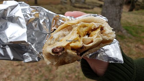 Breakfast burrito ($9). Not bad. at Doc's Brew in Dubuque