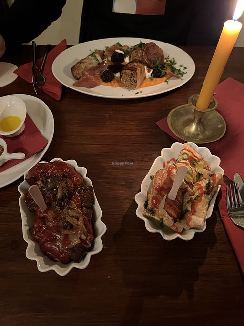 currywurst, maultaschen & kohlroladen  at Vaust Braugaststatte in Berlin