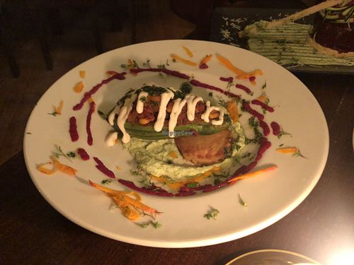 Baked avocado at Vaust Braugaststatte in Berlin