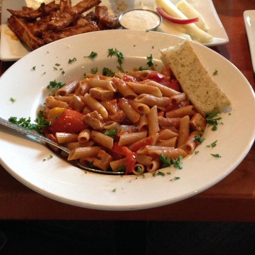 Chipotle 'Chicken'pasta dish at Picazzo's Organic Italian Kitchen in Sedona