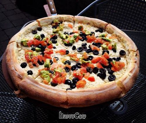 vegan pizza at Picazzo's Organic Italian Kitchen in Sedona