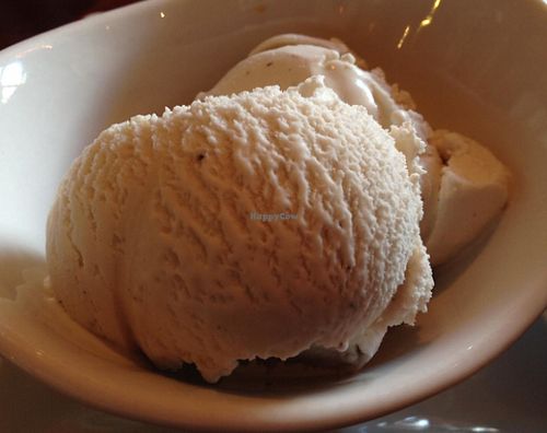 Coconut ice cream (yummy!) at Picazzo's Organic Italian Kitchen in Sedona