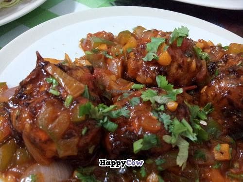 'Veg. Manchurian': delicious and spicy at Lucky in Bangkok