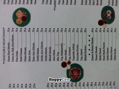 Menu in Nov. 2013 at Lucky in Bangkok