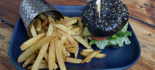 Vegan burger at The Bloody Stream in Dublin