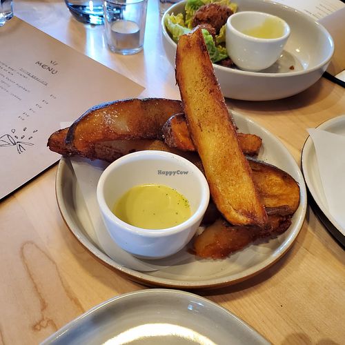 Large Steak Fries at Luma Riverfront Bar & Eatery in Petaluma