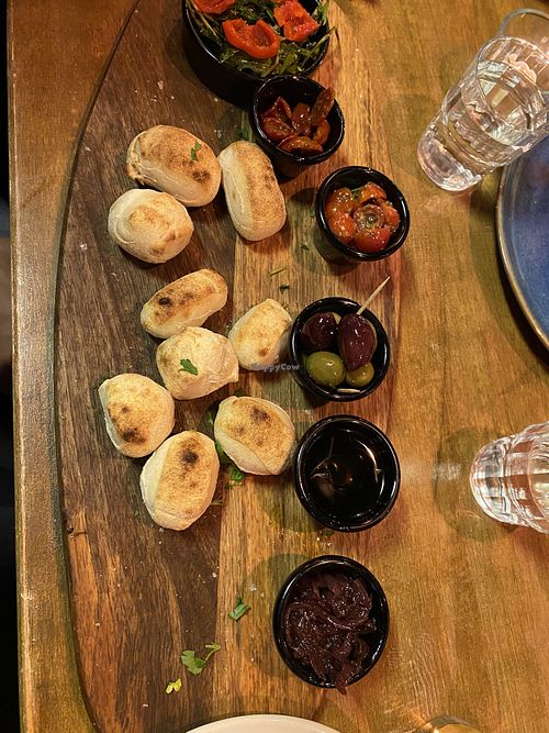 Vegan starter board for two  at Nico's Pizzeria Restaurant in Belfast
