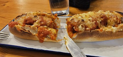 Vegan meatball sub at Stables Kitchen in Hull