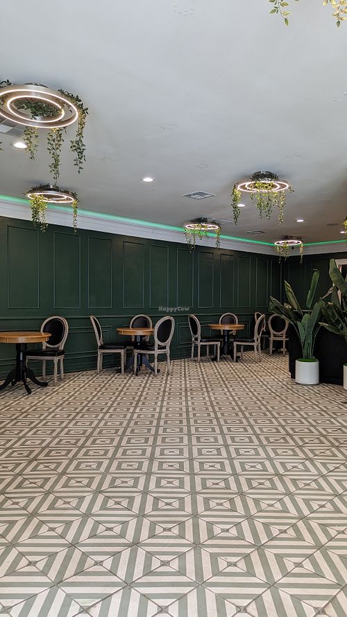 Ambience is sparse yet nice at Green Papaya in Dallas