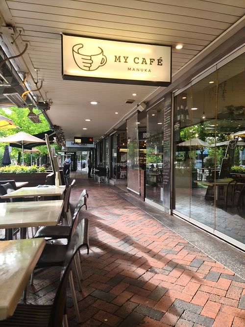 From the outside at My Cafe in Griffith