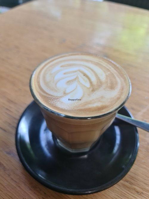 Almond latte at My Cafe in Griffith