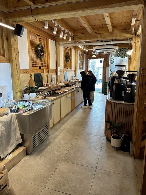 Counter and bakery  at Solbangul Bakery 솔방울베이커리 in Seoul