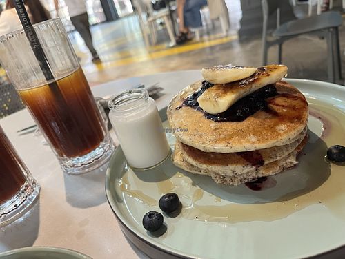 Vegan pancakes  at Casette in Dubai