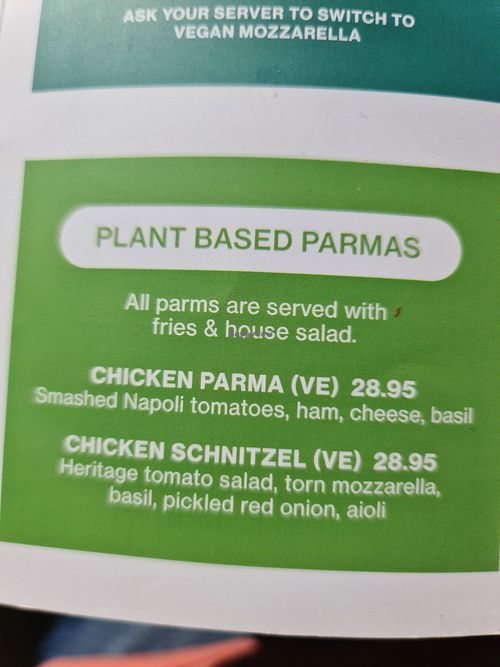 The schnitzel was nice with the fresh salad at BrewDog Pentridge in Coburg