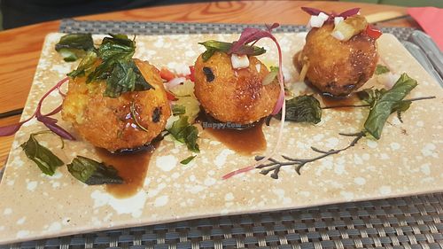 Thai-rancini at Giggling Squid in Harrogate