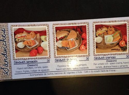 menu, p.6 at La Chatia Artesana in Quetzaltenango