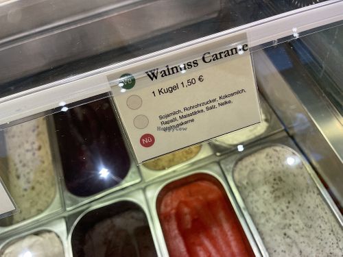 vegan ice cream at Cassius Garten in Bonn