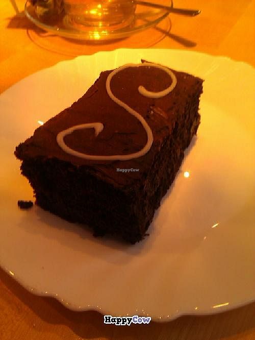 Yummy vegan chocolate cake! at Cassius Garten in Bonn