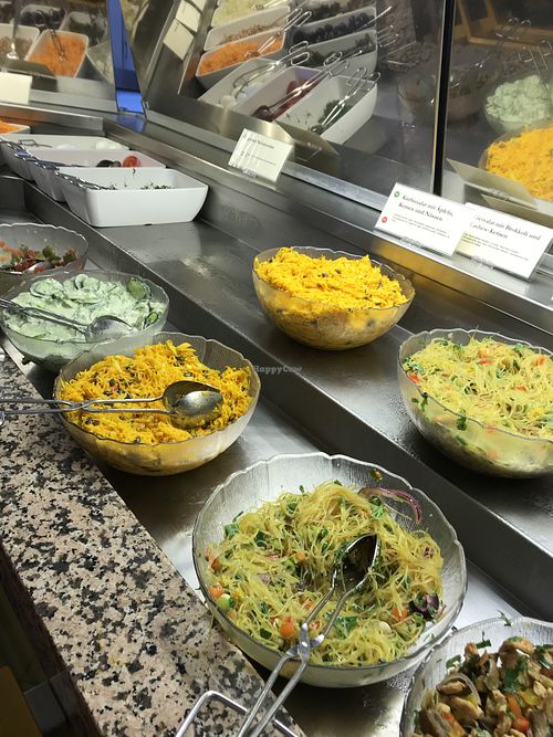 Vermicelli salad and other German salads excellent  at Cassius Garten in Bonn