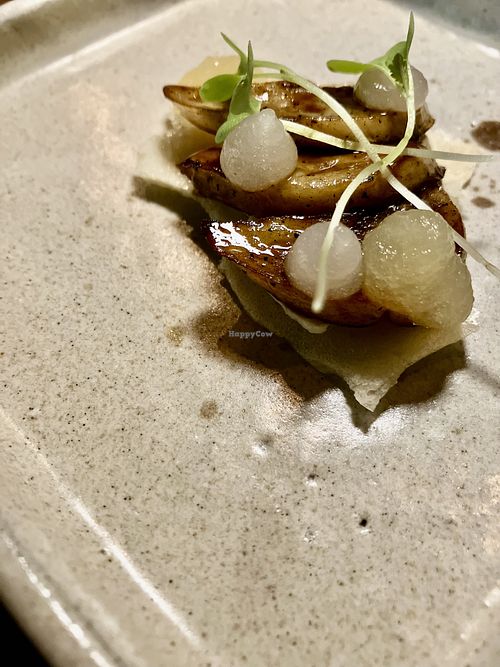 Mushroom-lime appetizer  at Conca Cozinha Original in Brasilia