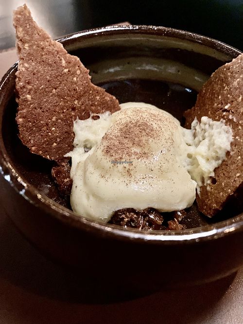 Corn cream with peanut crumble  at Conca Cozinha Original in Brasilia