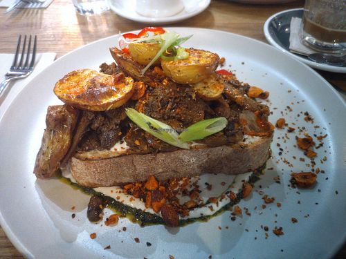 Mushrooms on toast at Tang in Dublin