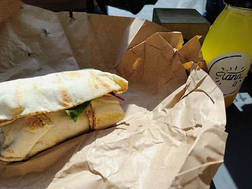 Unwieldy but delicious. at Tang in Dublin