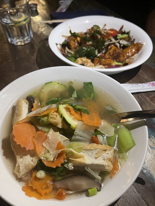 Some vegan options are available. Best veggie rolls and tofu soup!   at Thaisty in Warsaw