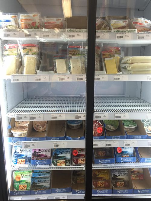 Vegan cheese for miles! at Vegami in Paris