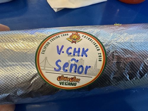 My burrito. Think they forgot spicy   at Senor Sisig - Ferry Building in San Francisco