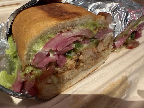 Torta with vegan chicken   at Senor Sisig - Ferry Building in San Francisco