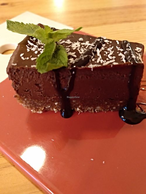 Vegan cake at El Curry Verde in Hondarribia