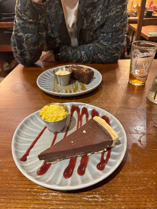 Chocolate orange Torte at Jolly Colliers Inn in Llanelly Hill