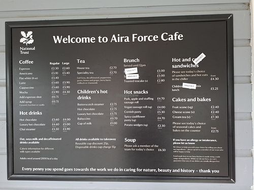  at Aira Force Tea-room in Watermillock