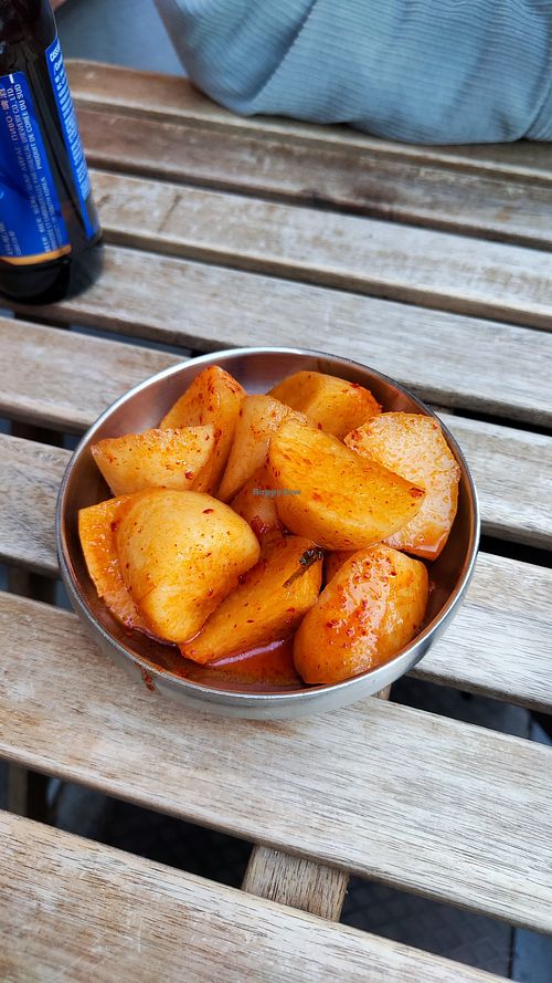 Radish kimchi at Sword Master Noodle in Berlin