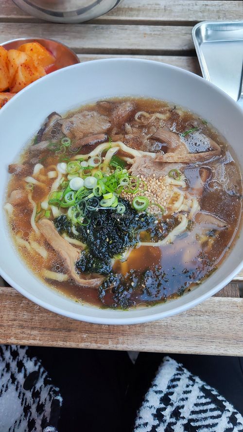 Mushroom noodle soup at Sword Master Noodle in Berlin