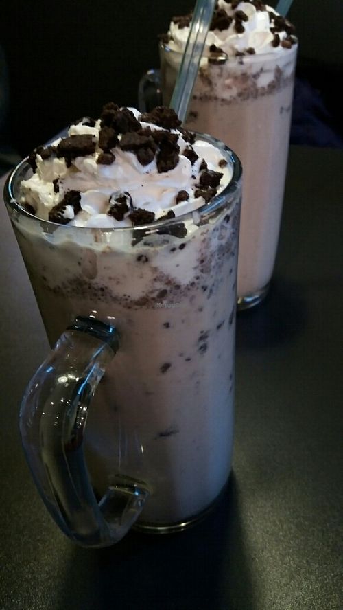 'Cookies n Creem' oreo milkshake  at V Rev Vegan Diner in Manchester