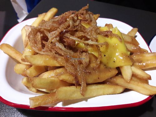 Poutine fries at V Rev Vegan Diner in Manchester