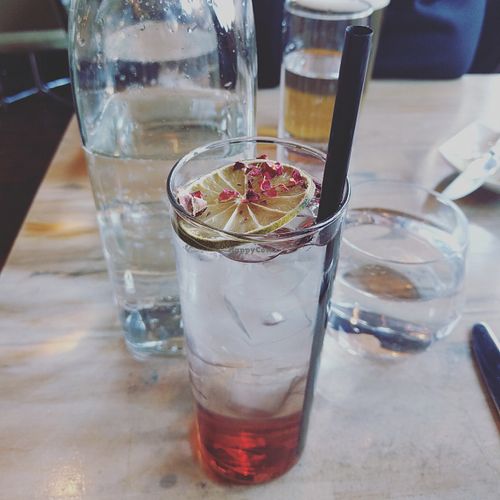 Sakura Iced Tea - Delightful, beautiful and not too sweet at all! at The Acorn in Vancouver