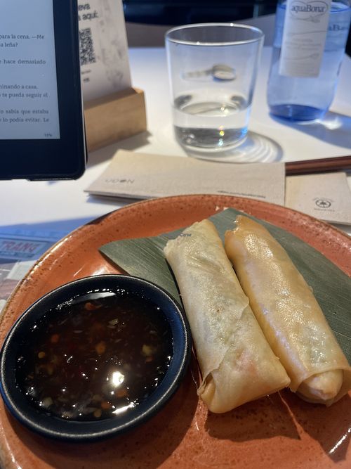 Spring rolls  at UDON - Splau in Barcelona
