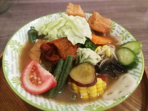 Javanese noodle and veggie soup at Su Nanyang - 素南洋蔬食料理 in Hualien