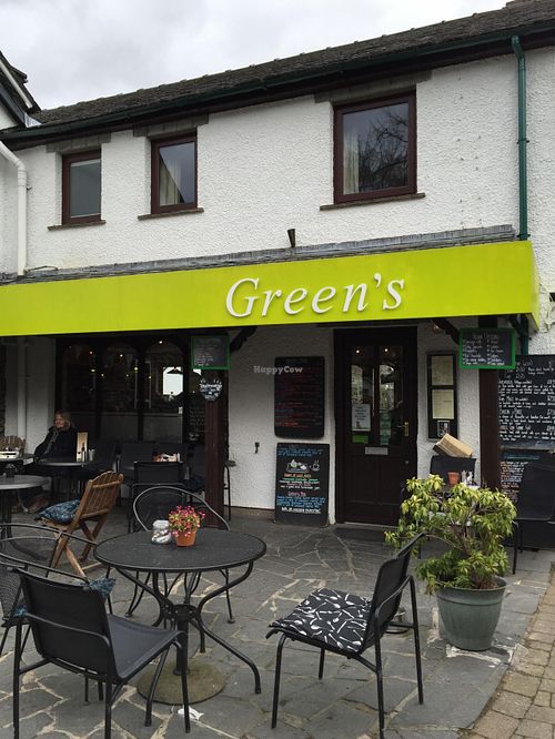 Shop front at Greens Cafe in Grasmere