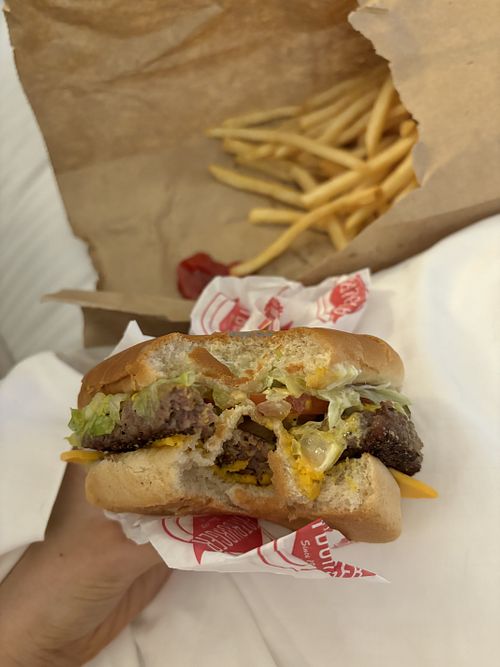   at Fatburger in Los Angeles