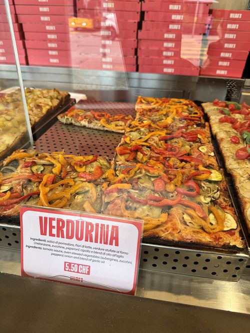   at Wilma's Pizza in Lugano