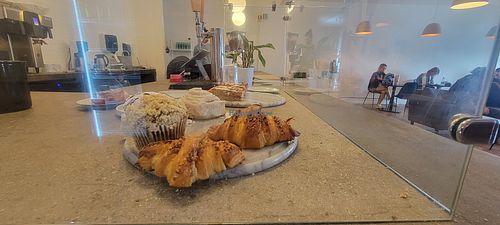 All vegan Pastries and cafe counter at Mythical Coffee - North in Scottsdale