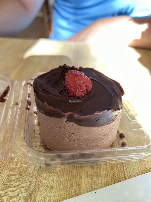 Chocolate cheesecake   at Cafe' Xocolatl in Sacramento