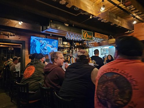Downstairs pub. Upstairs more seating. at Blackback Pub in Waterbury