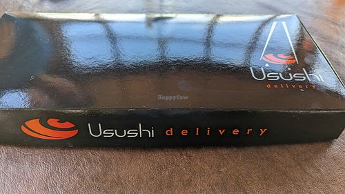 Box. The presentation matters! at Usushi in Ushuaia